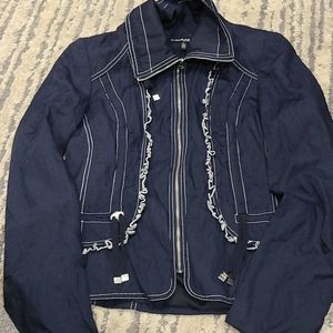 Conrad C Navy and white jacket